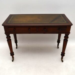 Antique Victorian Mahogany Writing Table Desk