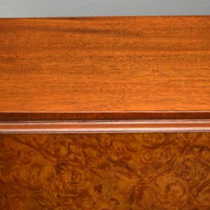 Antique Burr Walnut Writing Bureau Desk