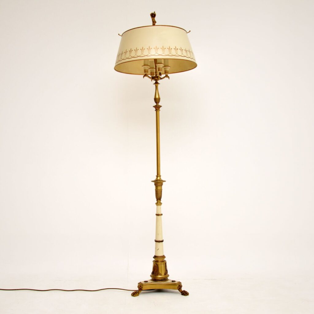 antique vintage tole floor lamp