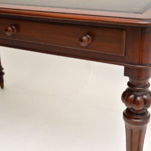 antique victorian william IV mahogany leather writing table desk