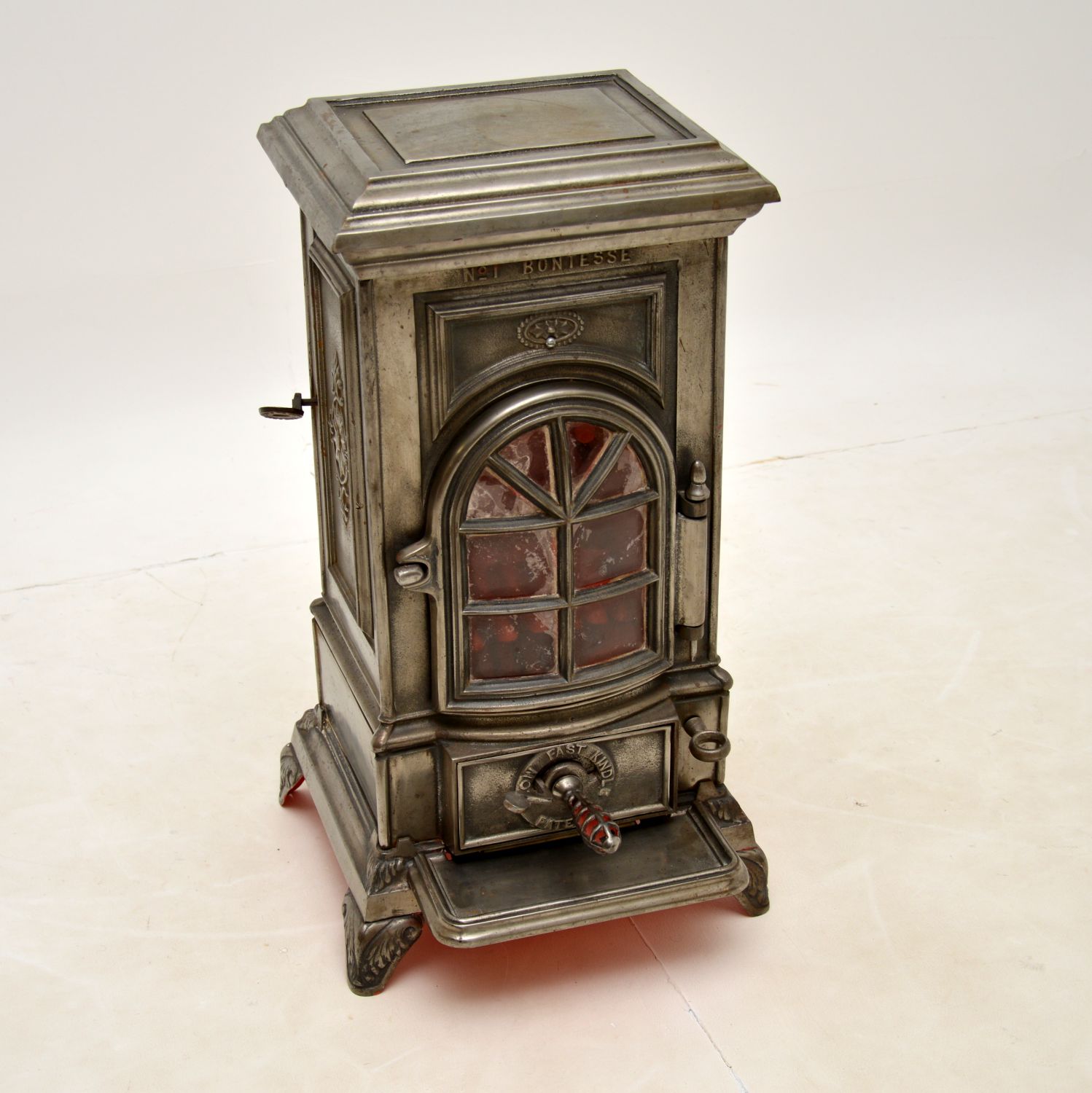 antique iron coal burner the bontesse