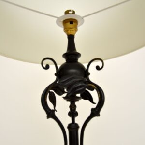 antique edwardian art nouveau iron rise and fall floor lamp