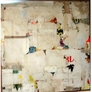 Large Decollage REMNANTS By Artist Huw Griffith