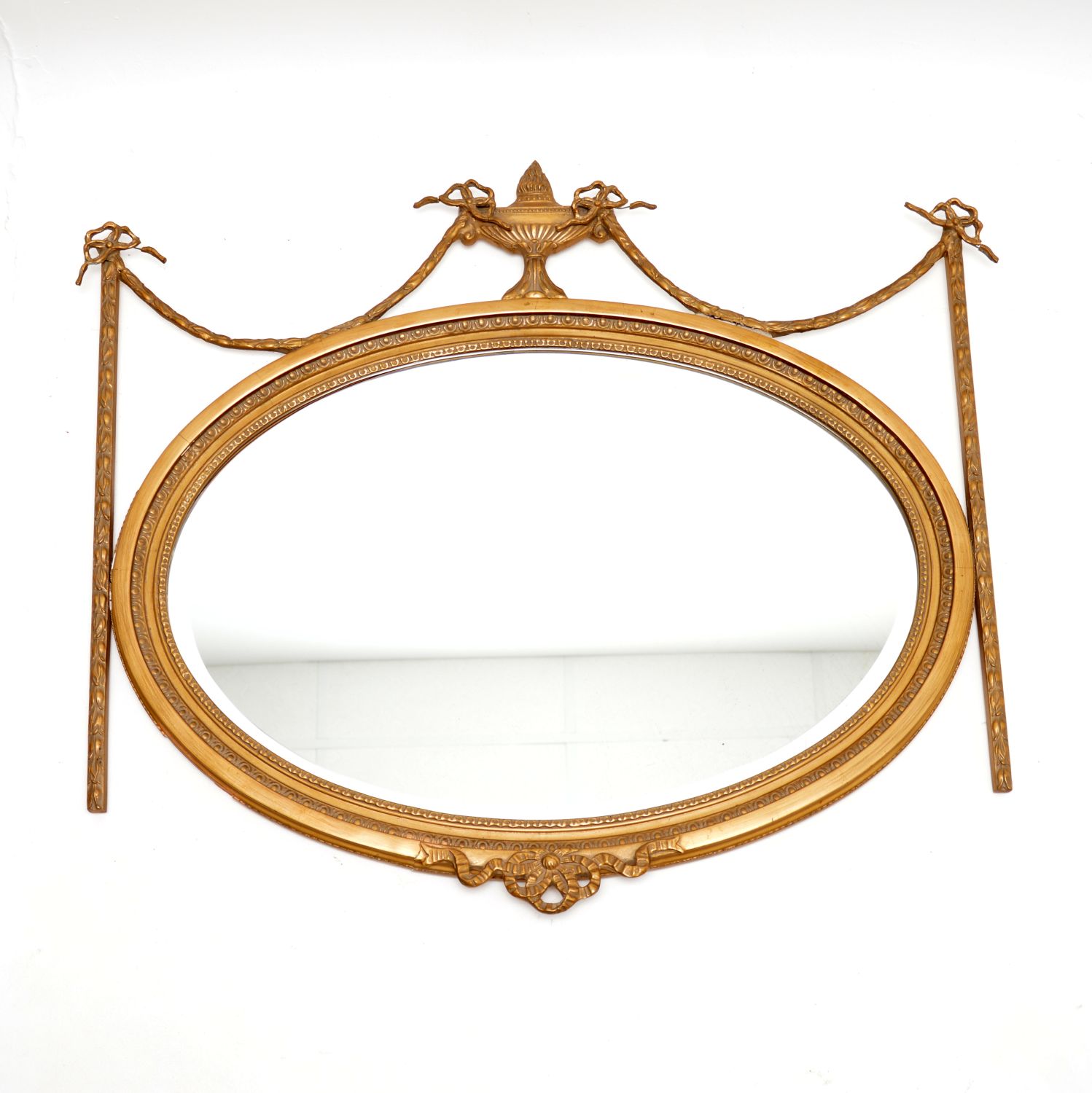 antique french gilt wood mirror