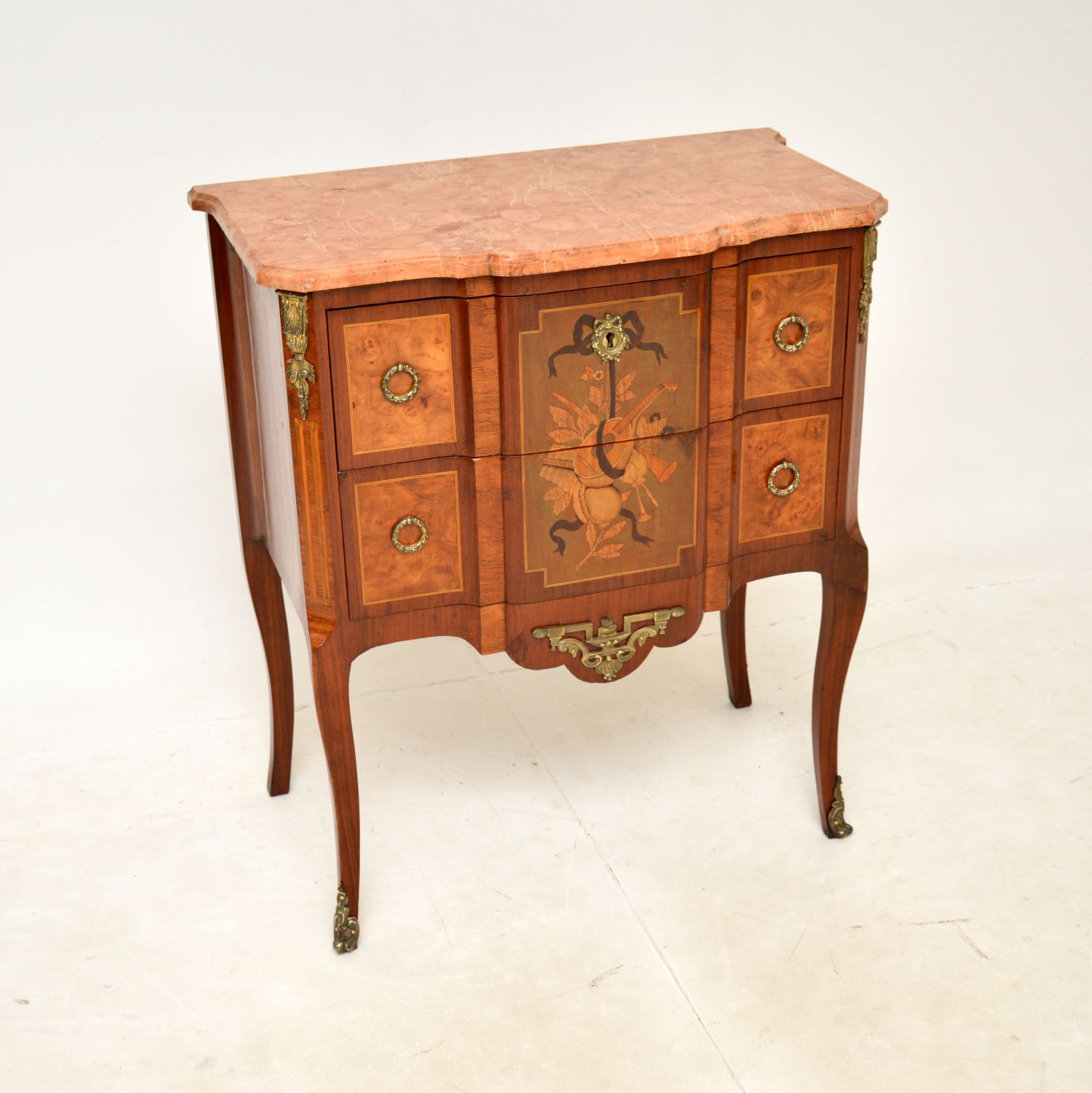 antique french marble top commode