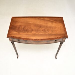 Antique Inlaid Mahogany Writing / Side Table