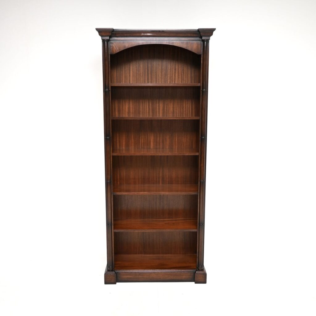 Antique Georgian Style Mahogany Open Bookcase