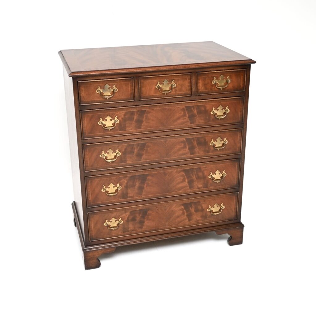 Home Antique Georgian Style Mahogany Chest of Drawers