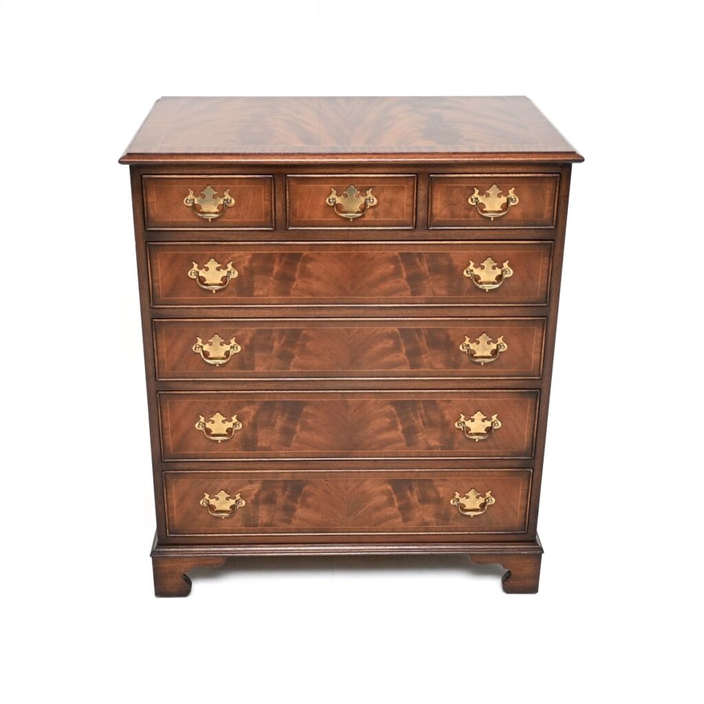 Home Antique Georgian Style Mahogany Chest of Drawers
